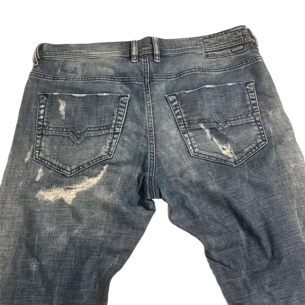 Men's Diesel Grunge Distressed Jeans Sz 33 - Picture 7 of 9